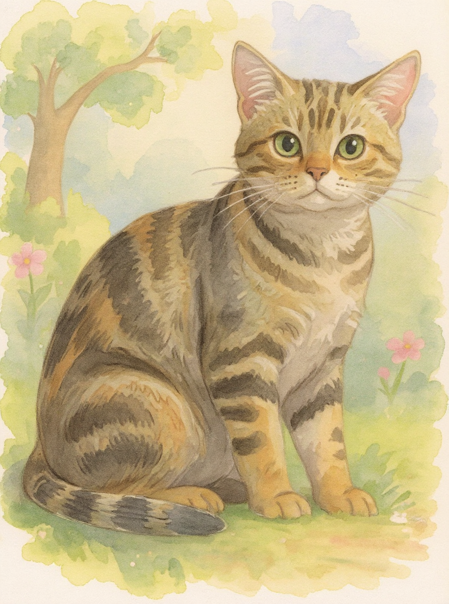 Tabby Cat portrait